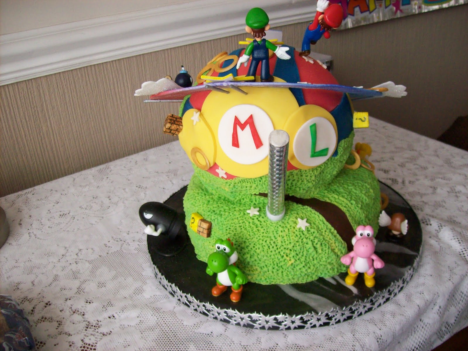 Mario Galaxy Birthday Cake