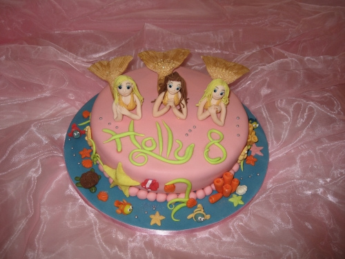 Mermaids H2O Birthday Cake