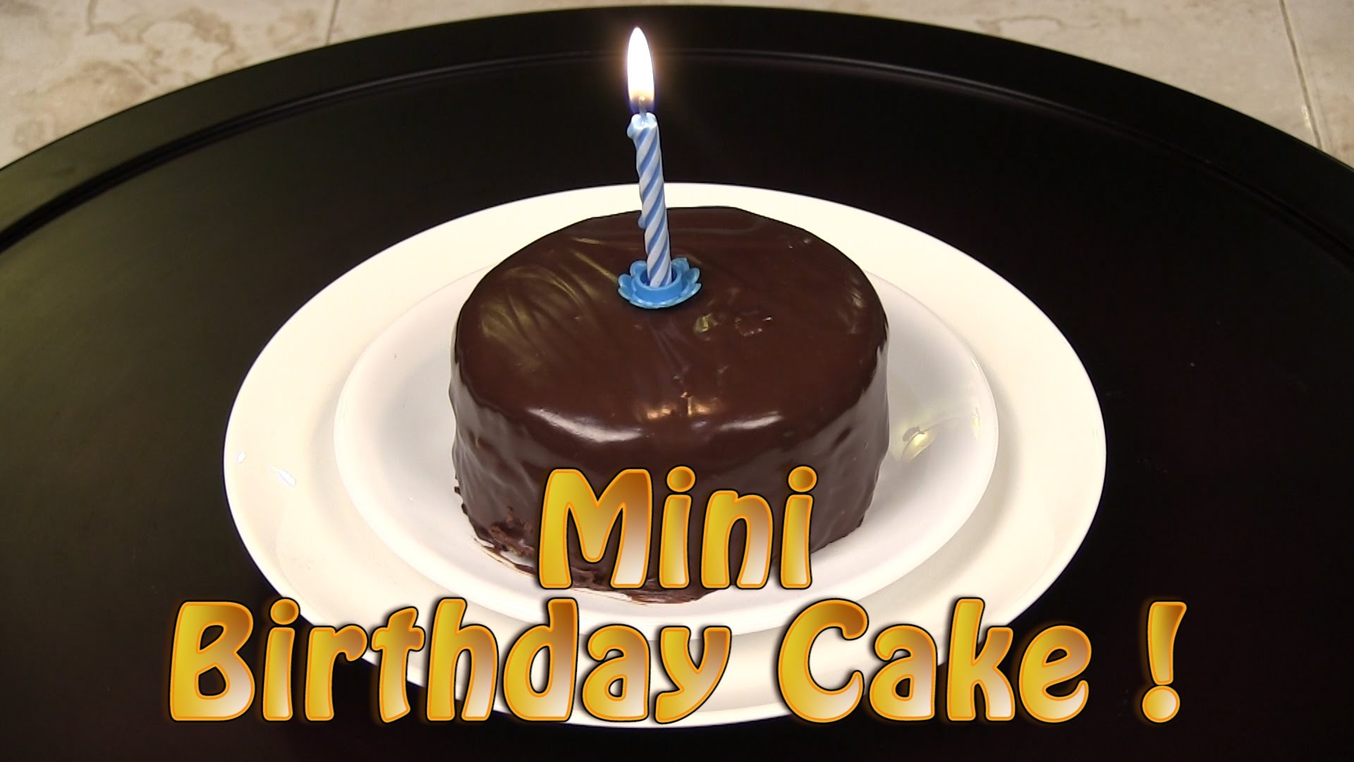 Mini Chocolate Birthday Cakes