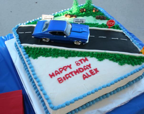 Muscle Car Birthday Cake