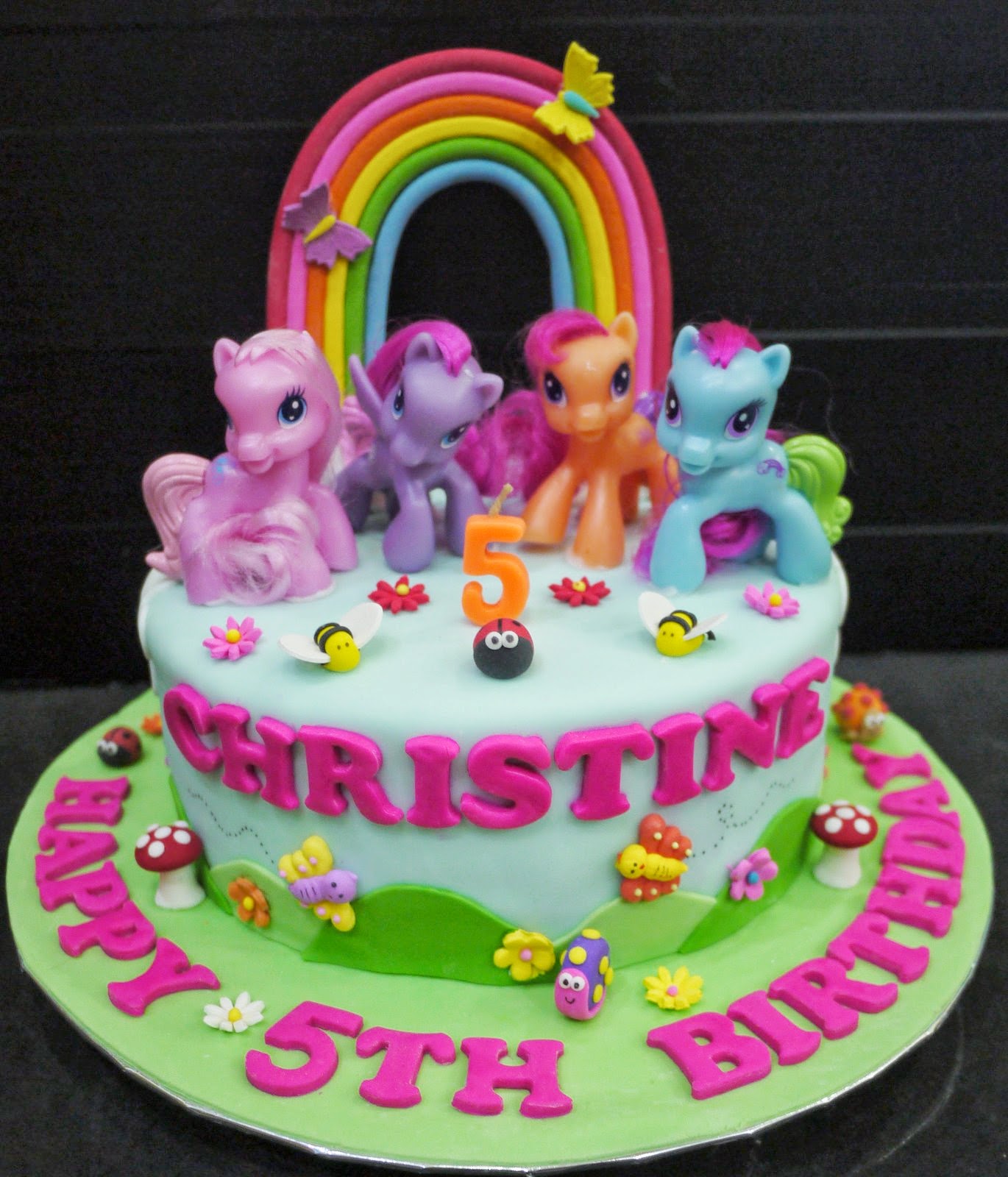 My Little Pony Cupcake Cake