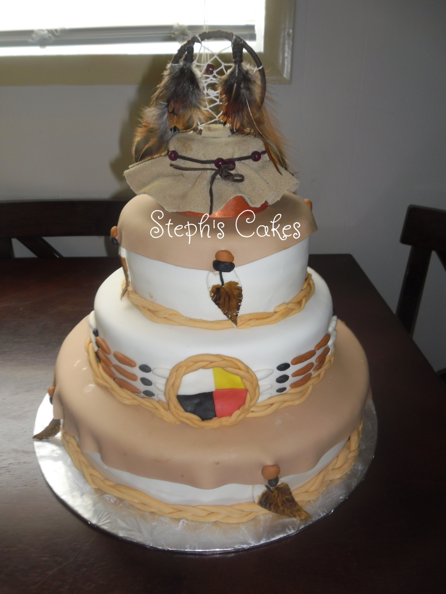 Native American Wedding Cake