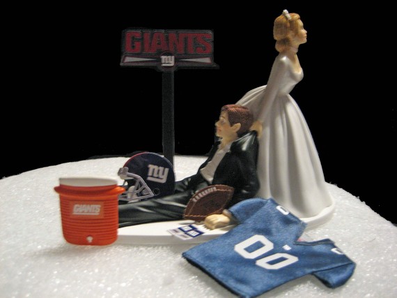 New York Giants Wedding Cake