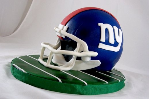 NY Giants Helmet Cake