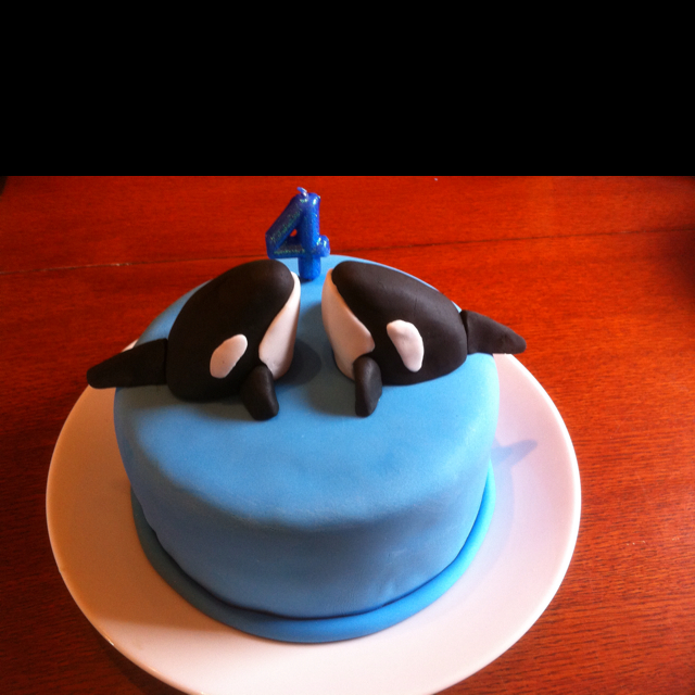 Orca Birthday Cake