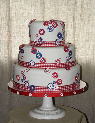 Patriotic Wedding Cake