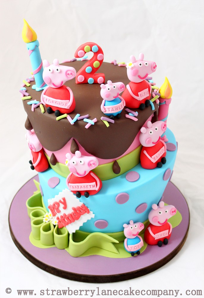 10 Photos of Peppa Pig Birthday Cupcake Cakes