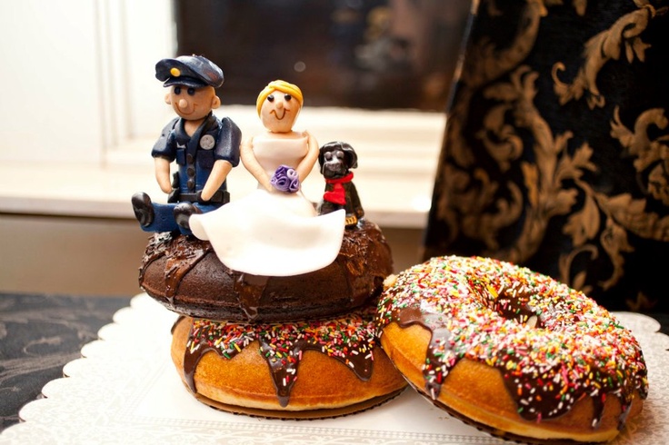 Police Themed Wedding Cake