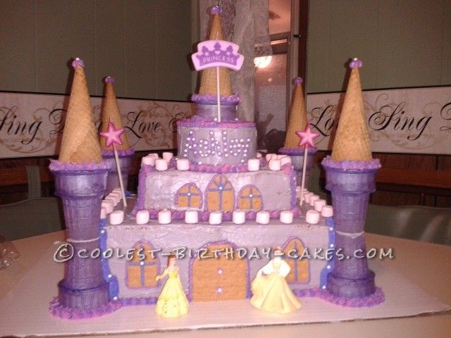 Pretty Princess Castle Cake