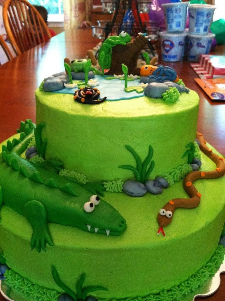 Reptile Birthday Cake