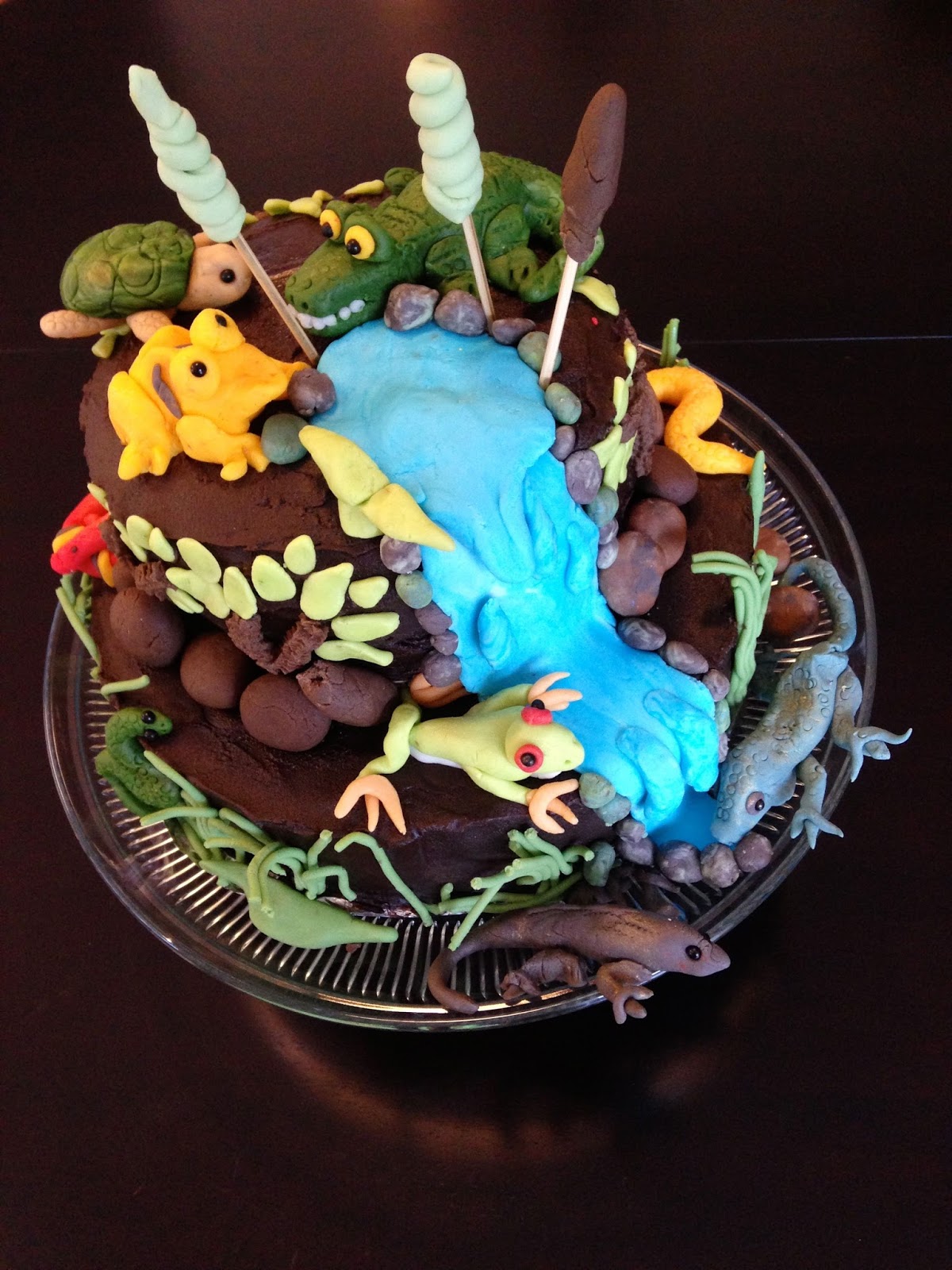 Reptile Themed Birthday Cake