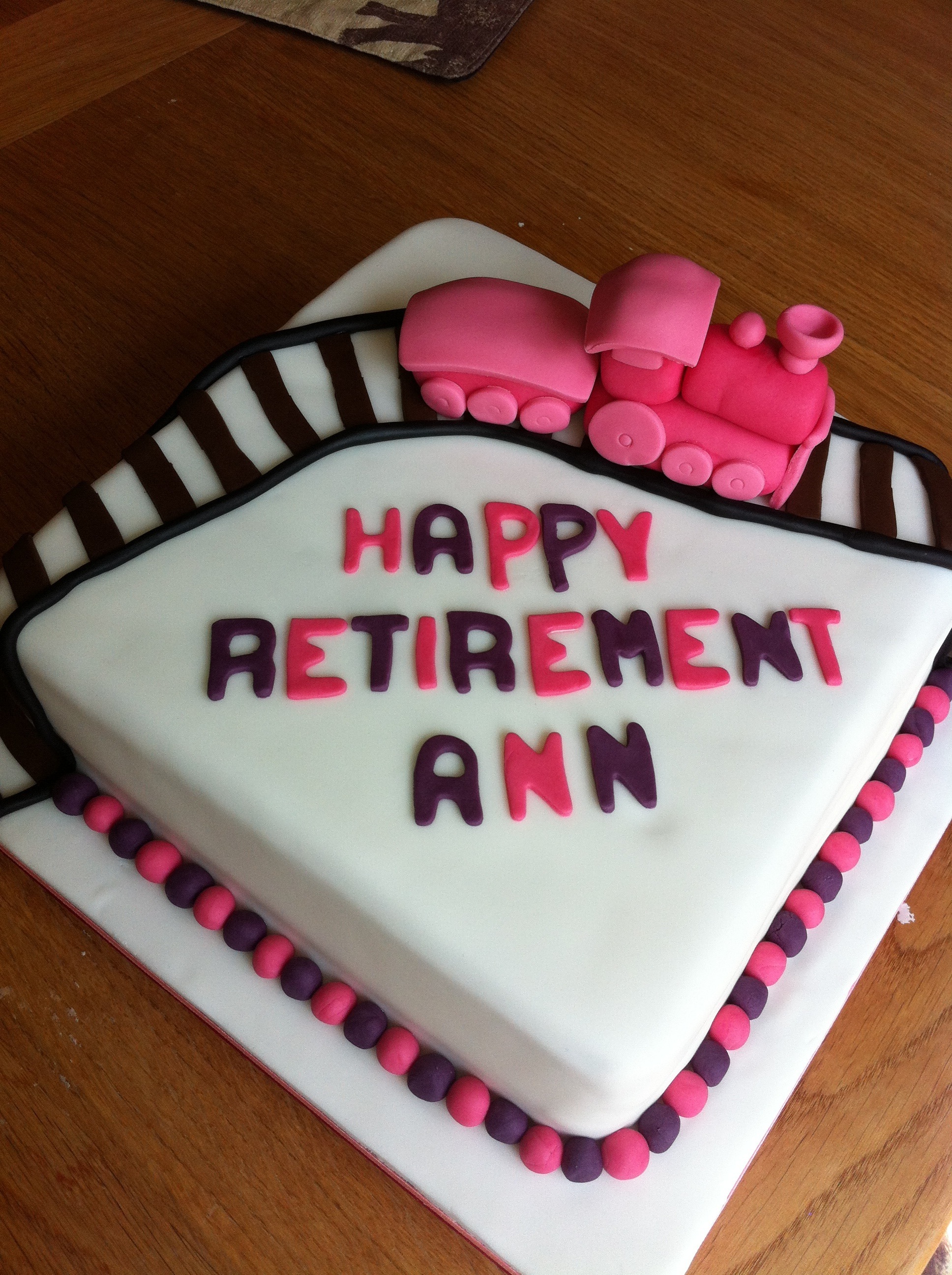 Retirement Cake Train