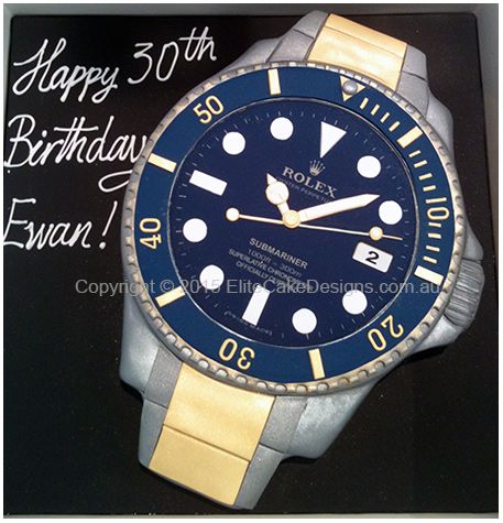 Rolex Watch Birthday Cake