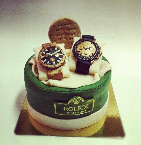 Rolex Watch Birthday Cake