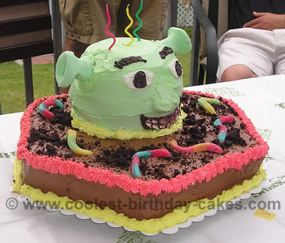 Shrek Birthday Cake