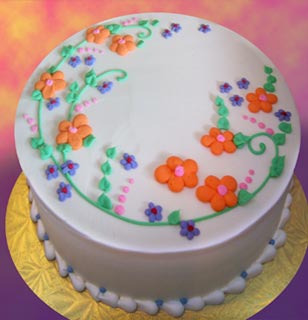 Simple Round Cake Designs