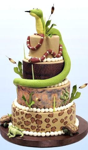 Snake Reptile Cake Theme for Party