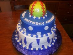 Softball Birthday Cake Ideas