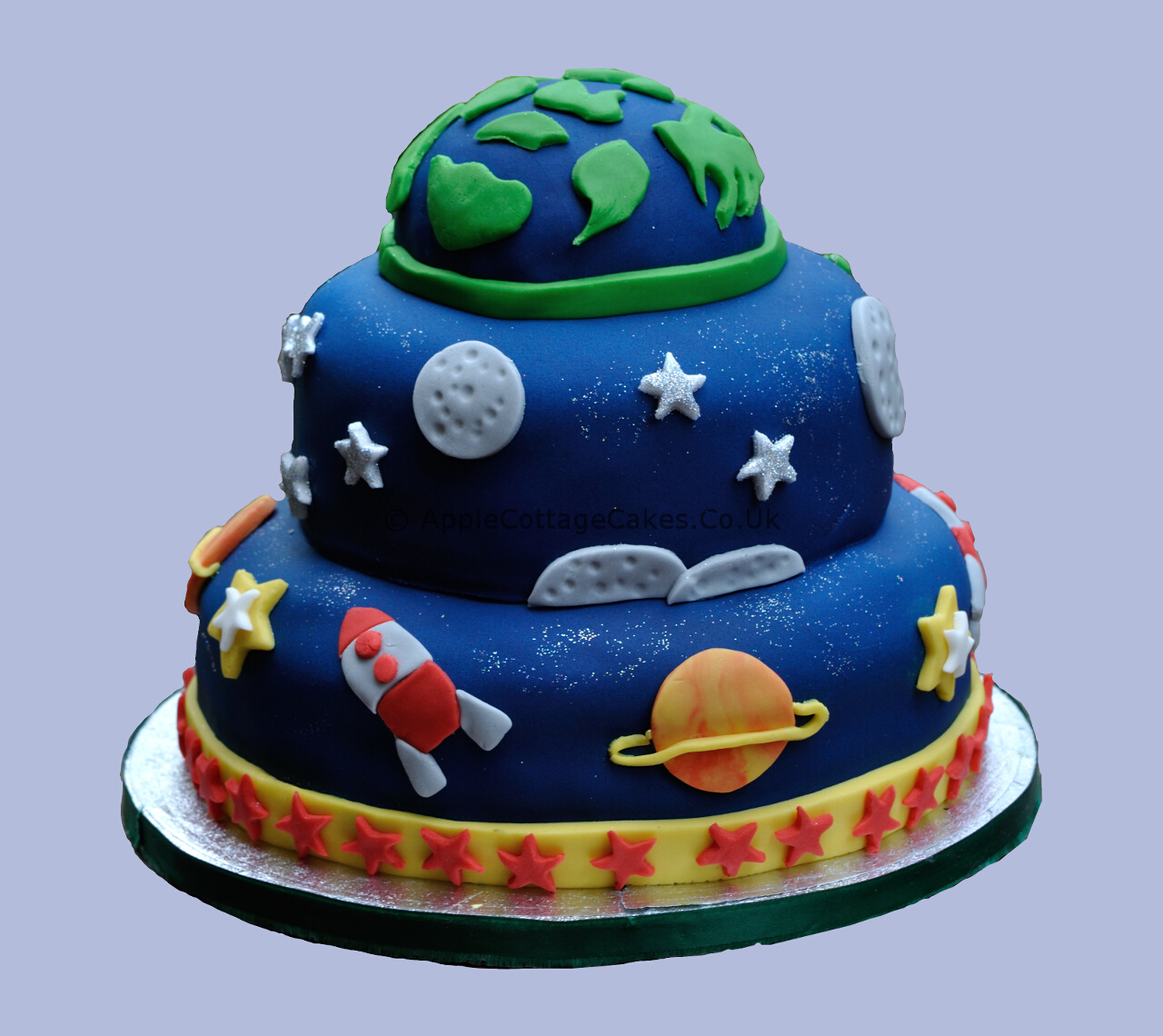 Space Alien Birthday Cake