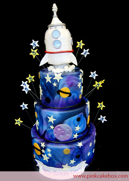 Space Ship Birthday Cake