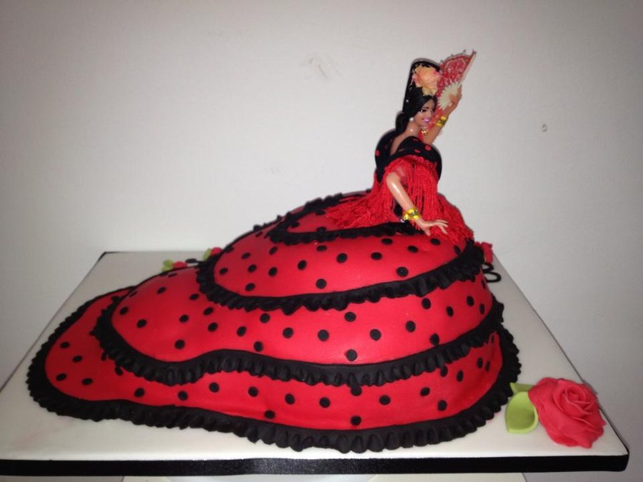 Spanish Flamenco Dancer Cake