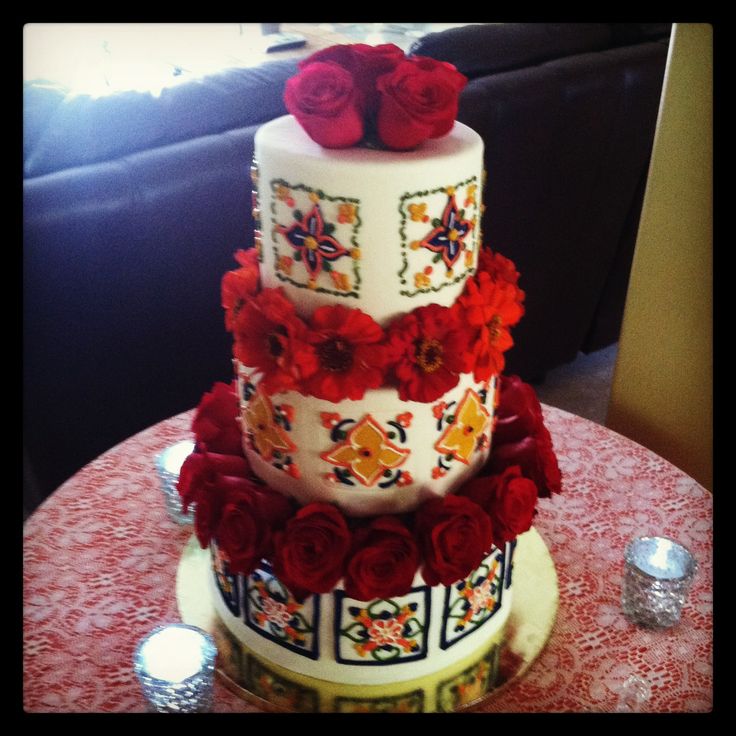 Spanish Theme Wedding Cake