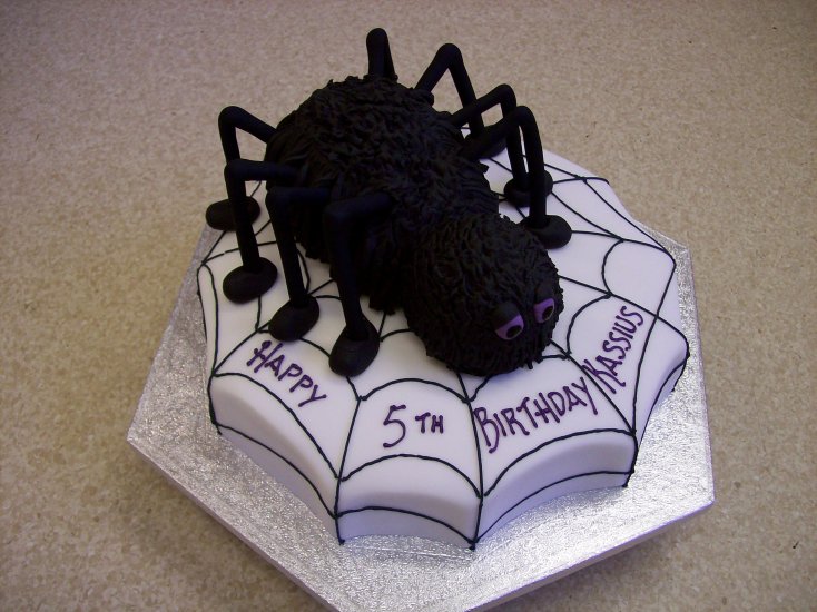 Spider Birthday Cake