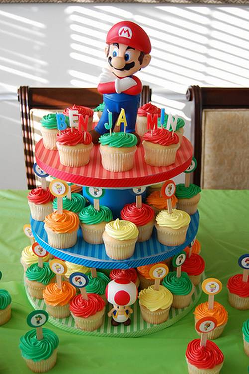 Super Mario Bros Birthday Cake Ideas