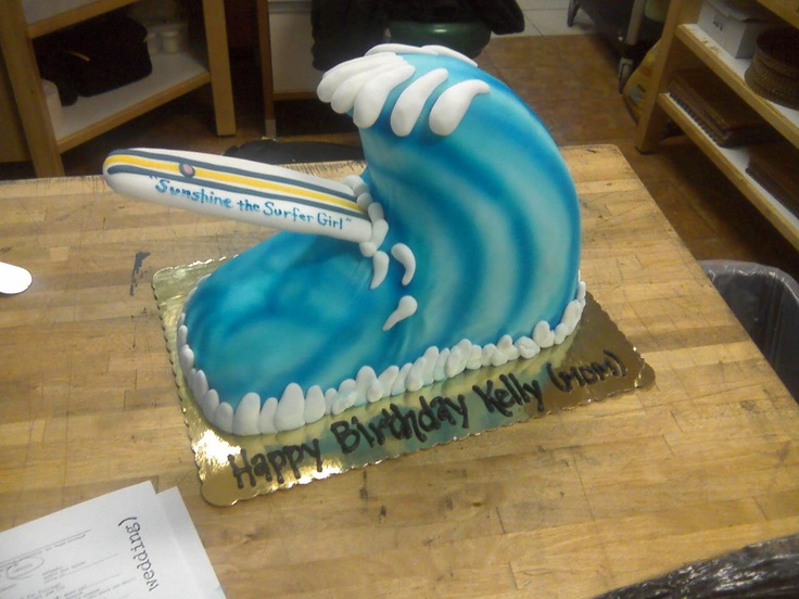 Surfboard Birthday Cake