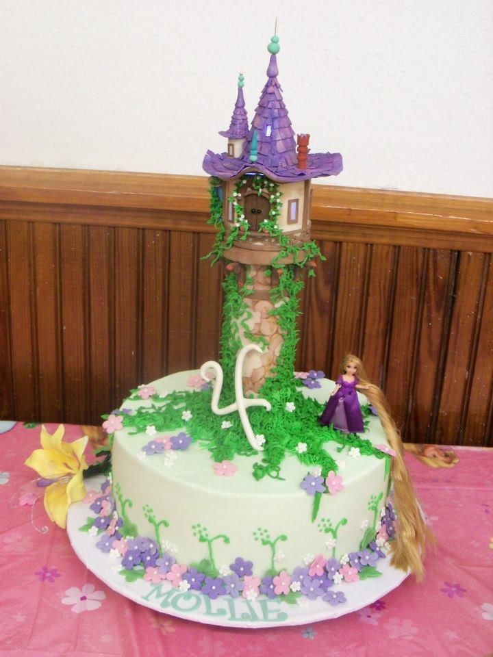 Tangled Birthday Cake