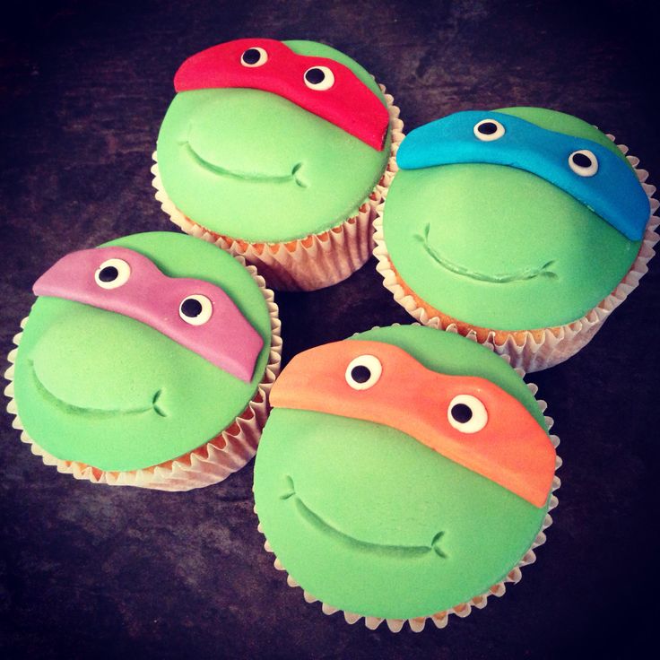 Teenage Mutant Ninja Turtle Cupcakes