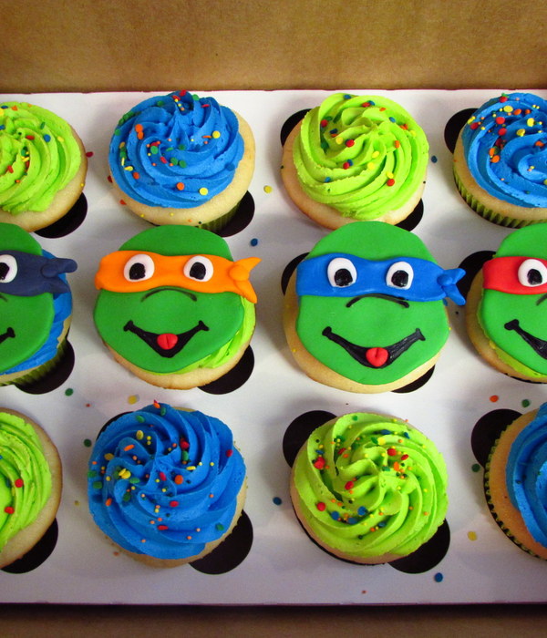 Teenage Mutant Ninja Turtle Cupcakes