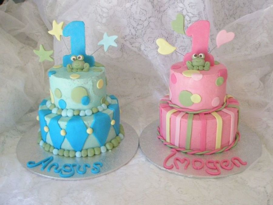 Twin Birthday Cakes