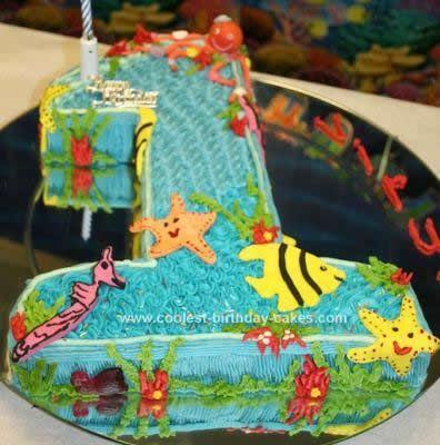 Water Themed Birthday Cake