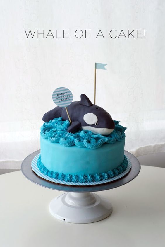 Whale Birthday Cake