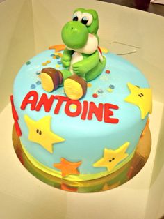 Yoshi Birthday Cake Cupcake