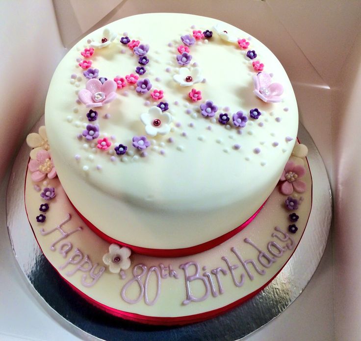 80th Birthday Cake Ideas