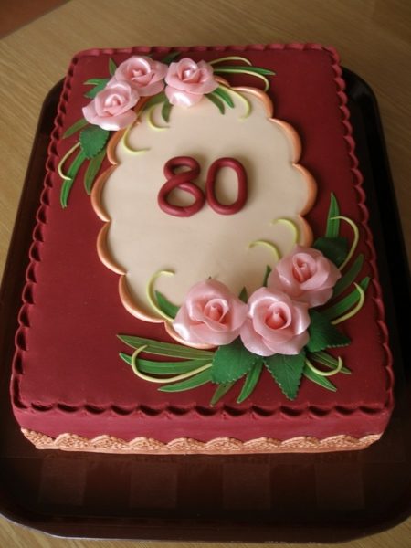 80th Birthday Cake