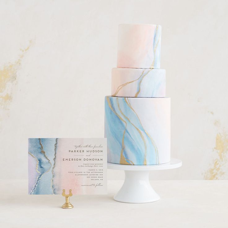 Agate Wedding Cake