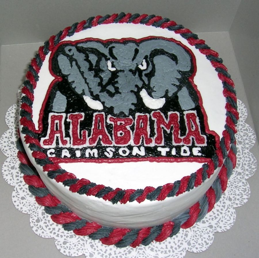 Alabama Crimson Tide Birthday Cake