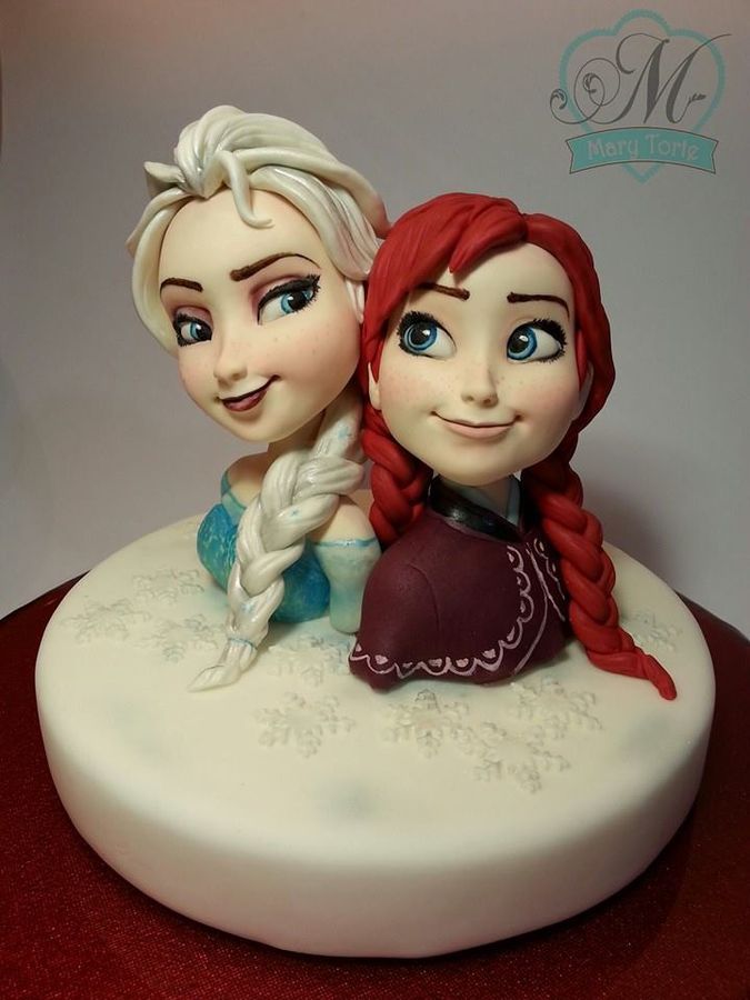 Anna and Elsa Disney Frozen Birthday Cakes