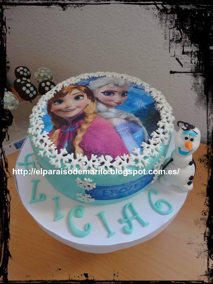 Anna & Elsa Frozen Cake