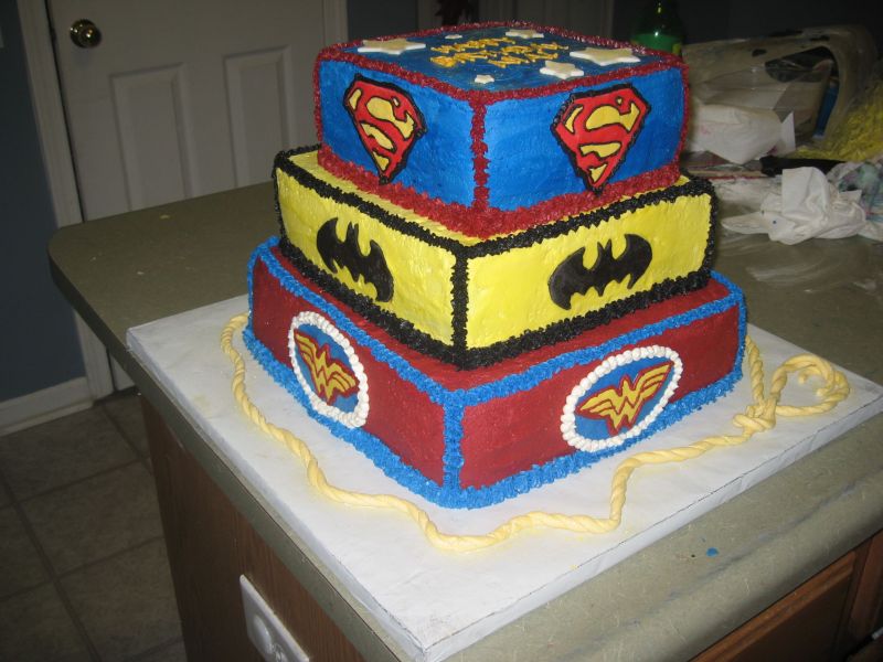 Batman Superhero Birthday Cake