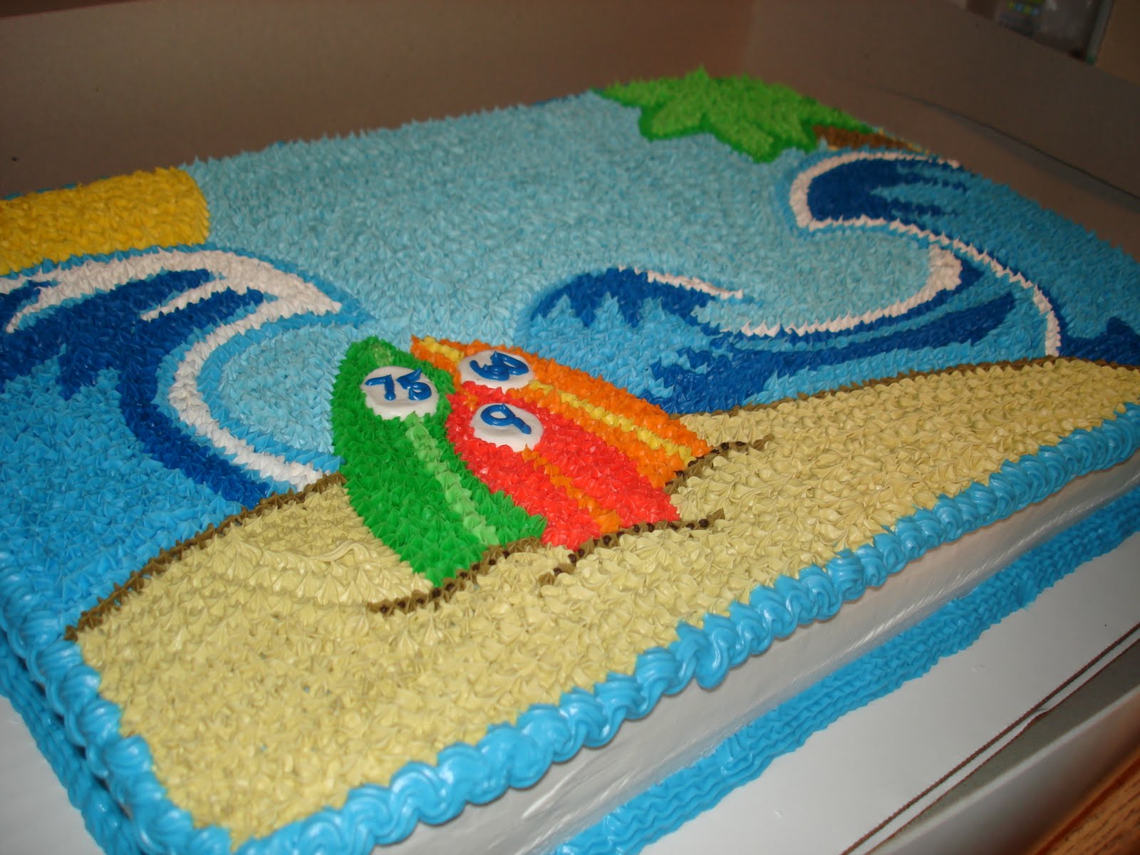 Beach Theme Birthday Cake