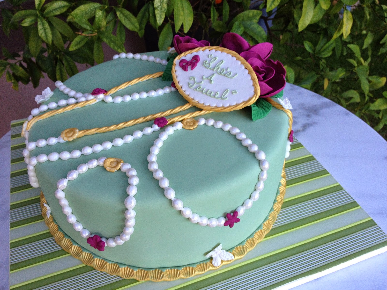 Birthday Cake with Jewels