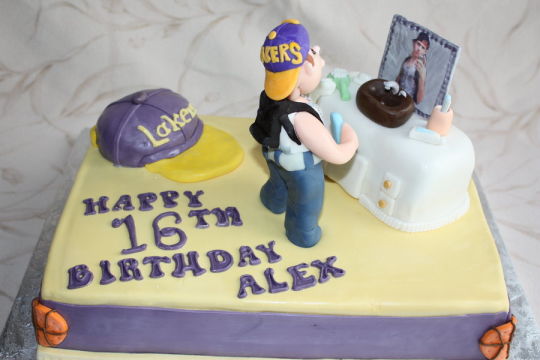 Boy 16th Birthday Cake