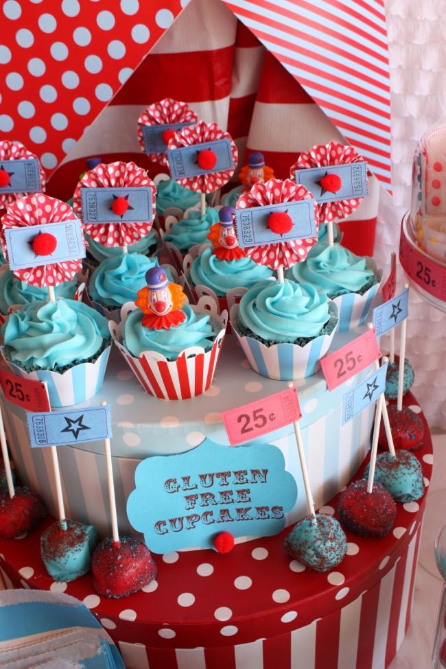 Carnival Theme Party Cupcake Ideas