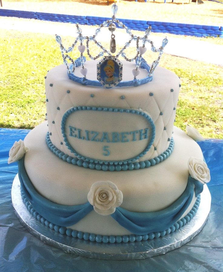 Cinderella Themed Birthday Cake