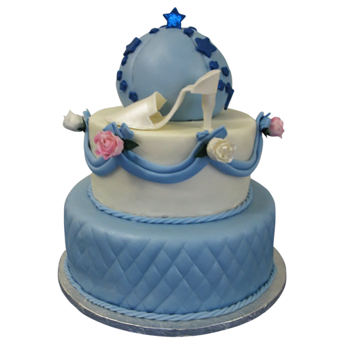 Cinderella Themed Tiered Birthday Cakes