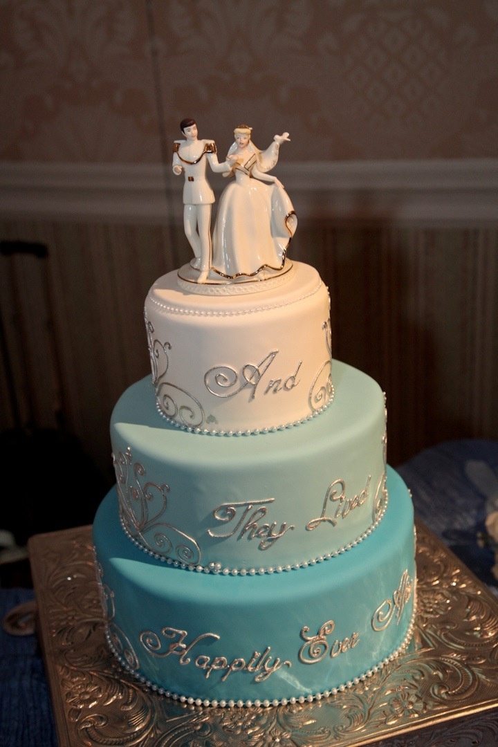 Cinderella Themed Wedding Cake